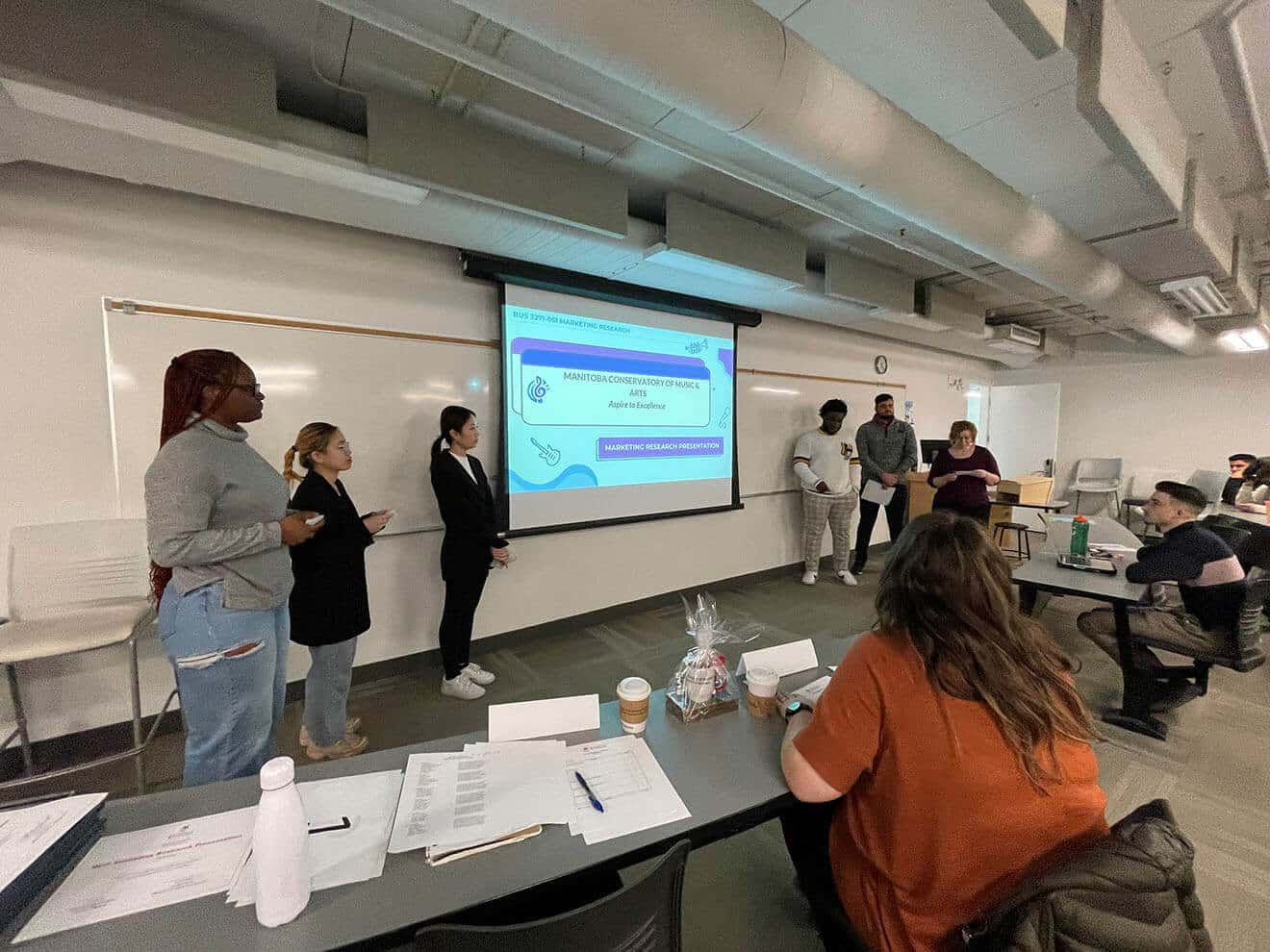 A photo of a promotional video highlighting soil phosphorus loss, water quality analysis for University of Winnipeg website.