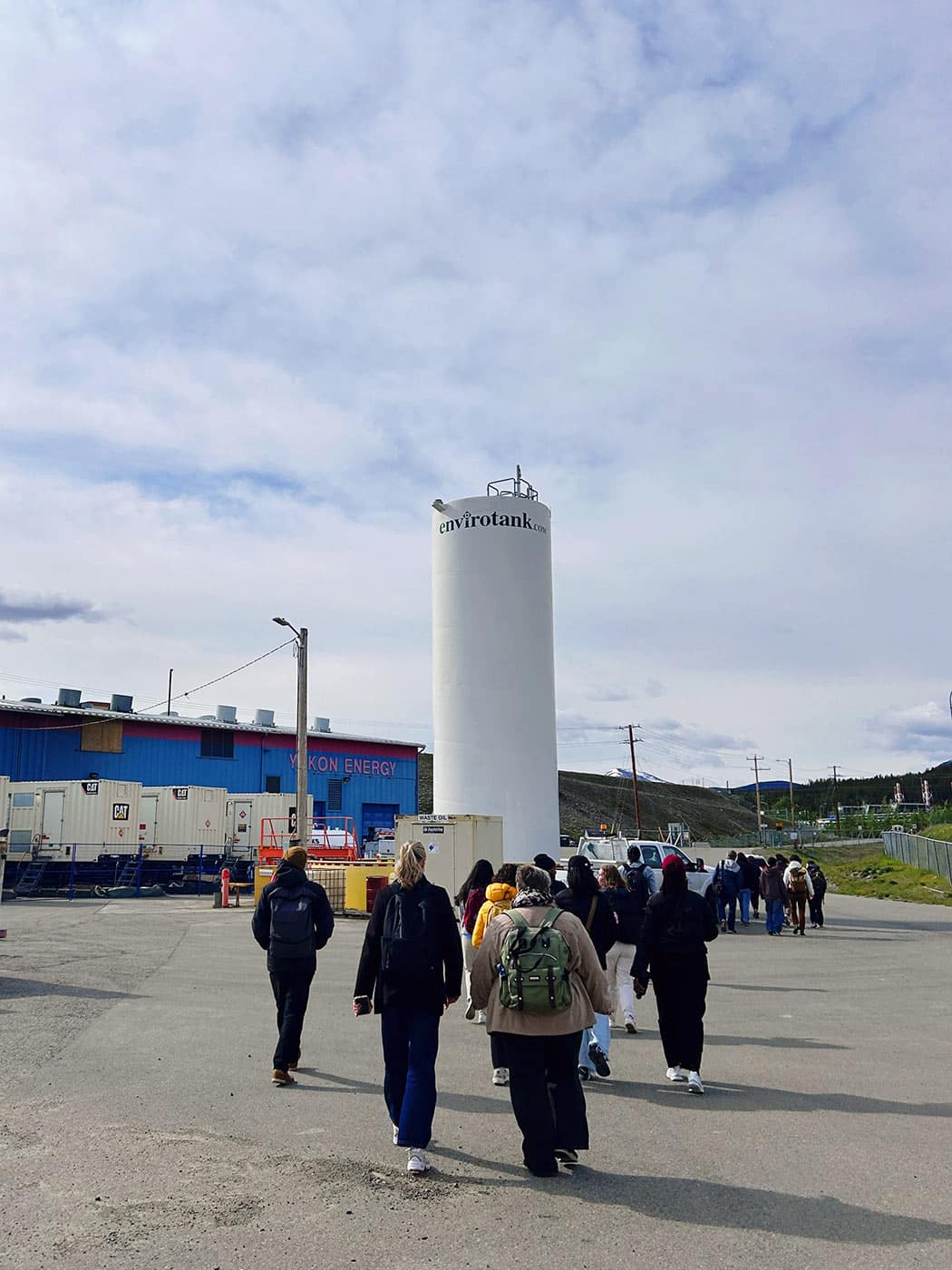 CANSTOREnergy team members touring the Whitehorse Hydro Facility.